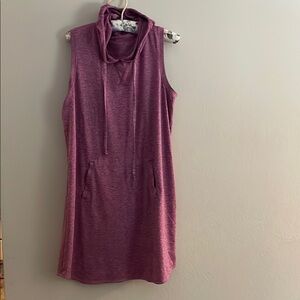 Tek Gear Purple Cowl Neck Sleeveless Mini Dress